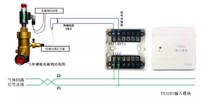 气体灭火系统接线